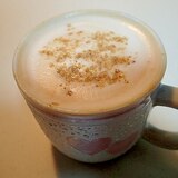 バリスタで　甘酒と黒蜜の和風カプチーノ